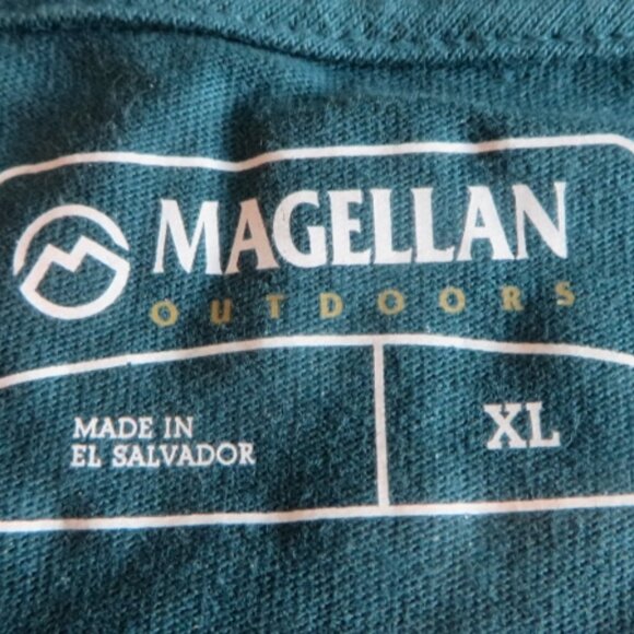 Magellan Outdoors Long Sleeve T-Shirt - Teal/Green - XL - NEW With Tags - Picture 4 of 6
